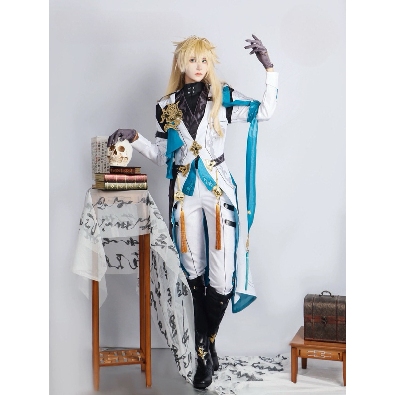【Lolicos】Ready Honkai Star Rail Luocha Cosplay Costume Anime Game Fullset Wig Kostum Loucha Set HSR