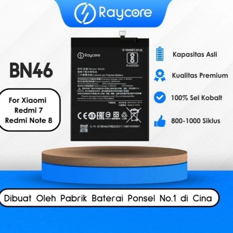 Raycore Baterai Redmi 7/Redmi Note 8 BN46 Batt Original Raycore RedmiNote 8/Redmi 7
