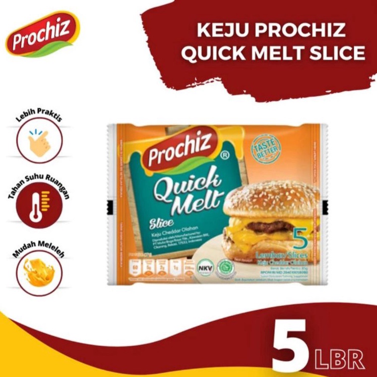 

Terbatas Keju Prochiz Quick Melt Slices 5 Single