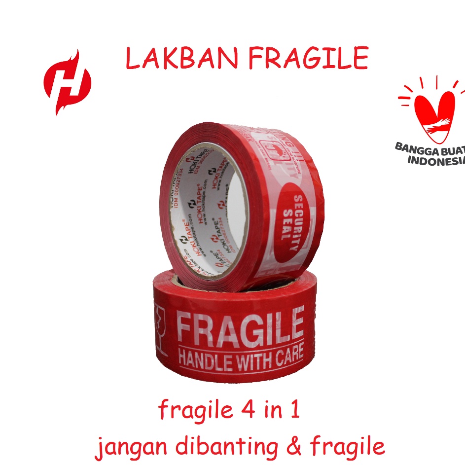 

Special Favorit LAKBAN PRINTING FRAGILE UNBOXING All in 1 Harga Perslop isi6pcs