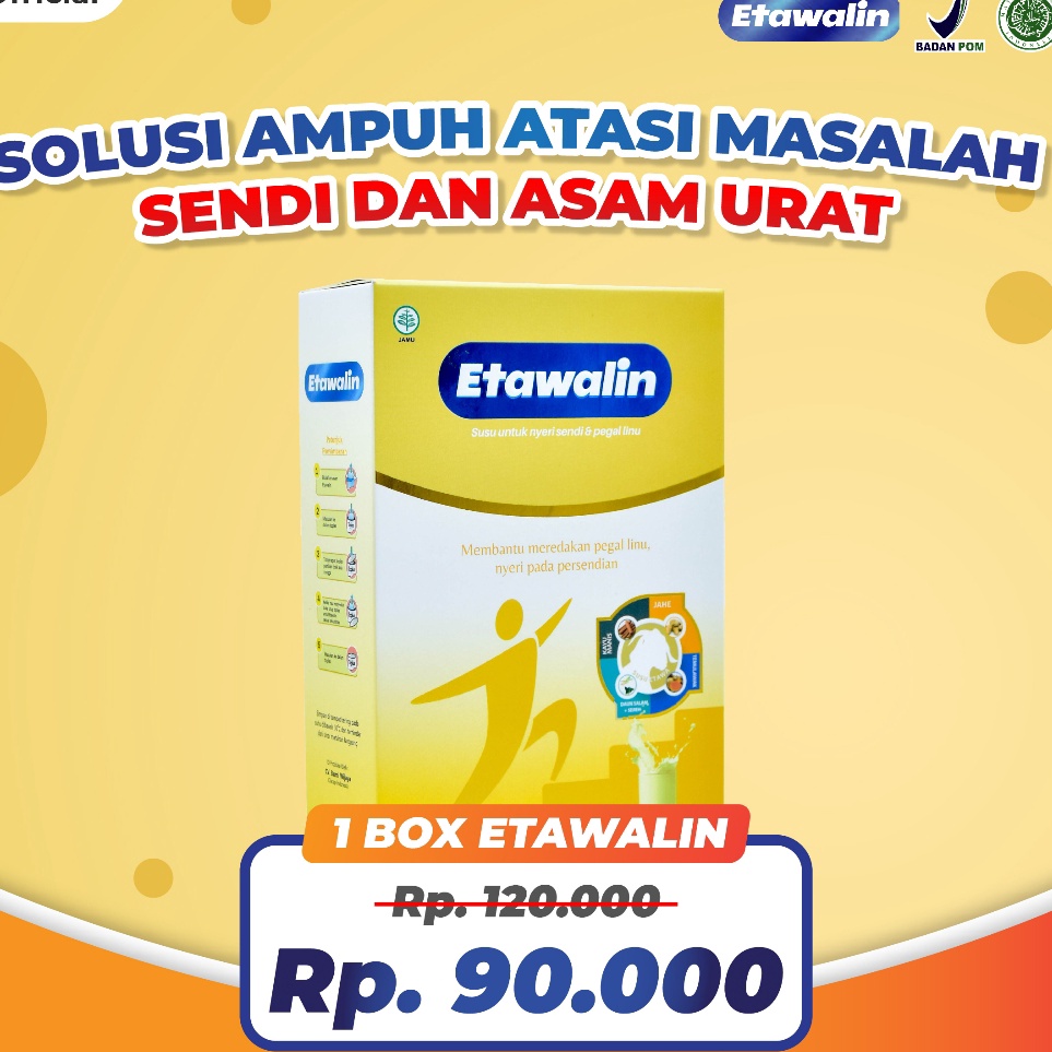 

Extra promo Etawalin Susu Etawa Herbal Nyeri Sendi Official 1 Box