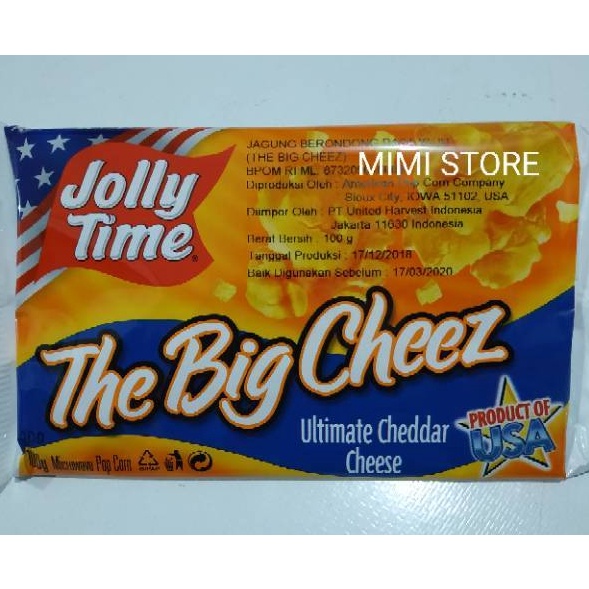 

NEW POP CORN JOLLY TIME THE BIG CHEESE
