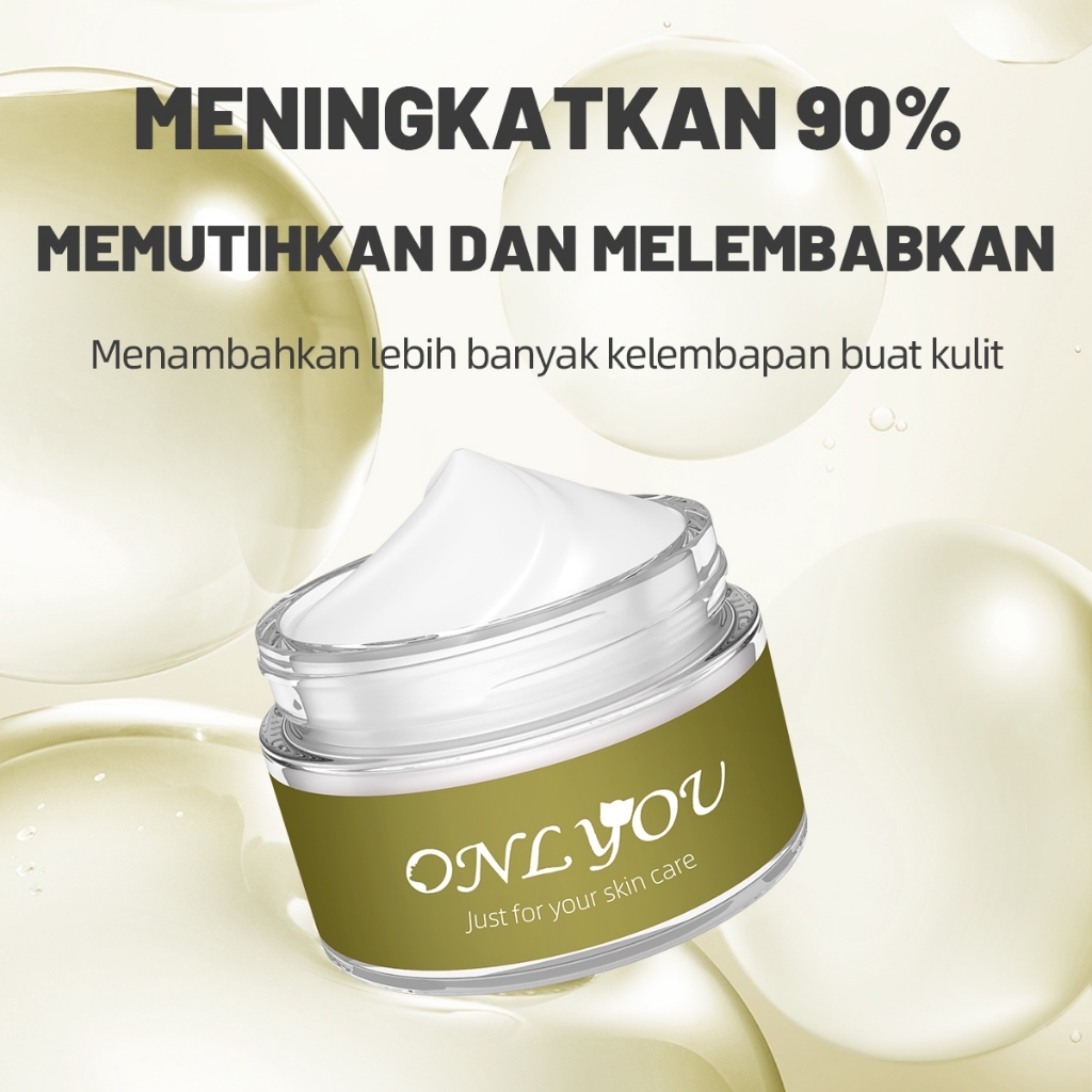 ONLYOU MAKEUP 2PCS PAKET / ONLYOU Whitening moisturizer glowing cream + ONLYOU Amino Facial Wash ori