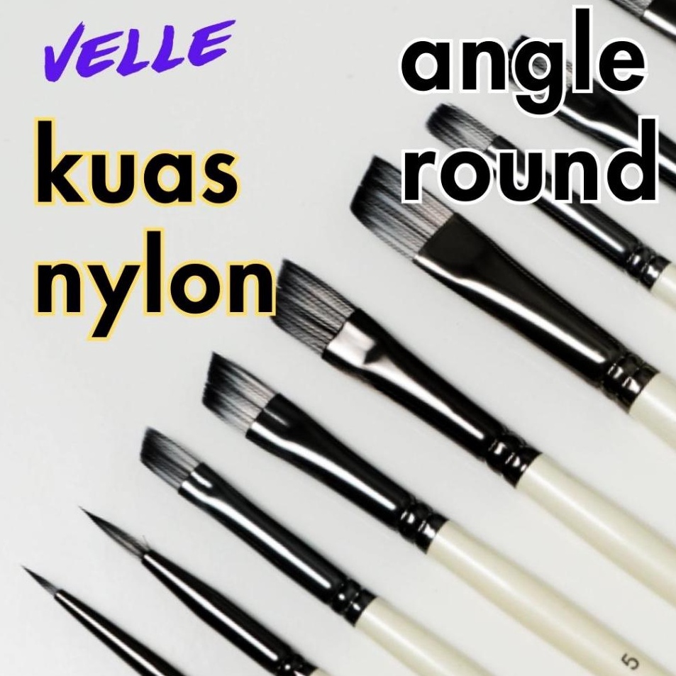 

Spesial Minggu Ini Kuas Cat Angle Flat Round Bahan Nylon High Quality