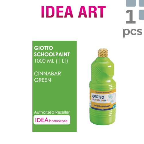 

Super Stock Giotto School Paint Cinnabar Green Hijau Muda 1 ml Cat Air Poster Lukis Super Washable 1 L