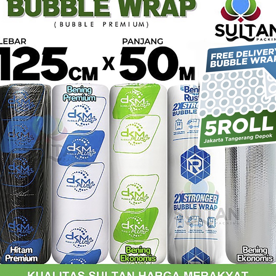 

Promo Terheboh Plastik Bubble Wrap 125cm x 5m DKM Plus Bubblewrap PREMIUM TERMURAH ROLL