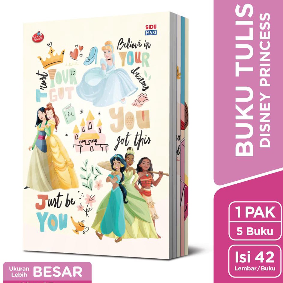 

Super Discount SiDU Maxi Buku Tulis Disney Princess 42 Lembar 5 buku