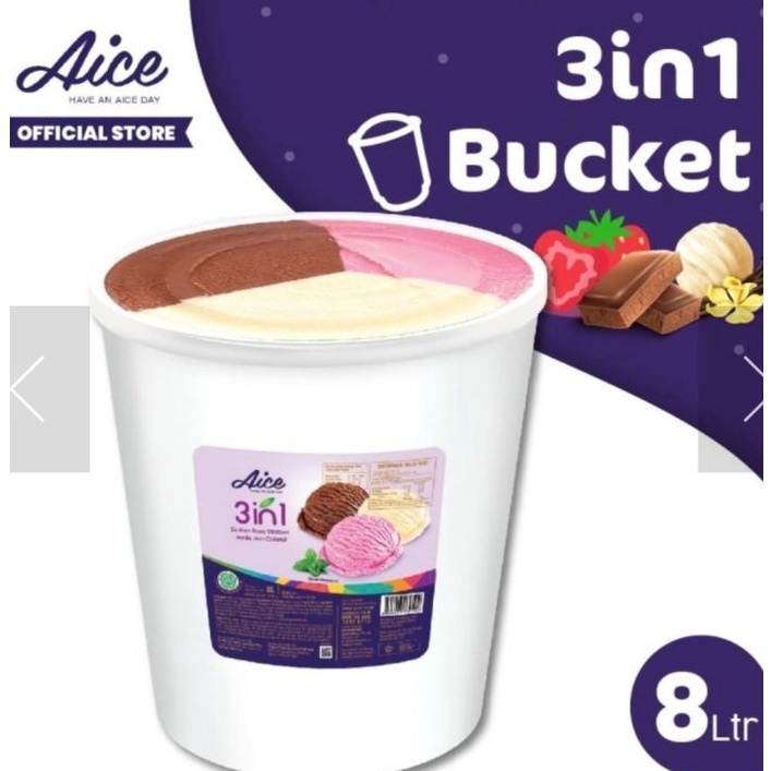 

Segera belanja AICE 3in1 Bucket Ice Cream Es Krim Ember 8L Eskrim