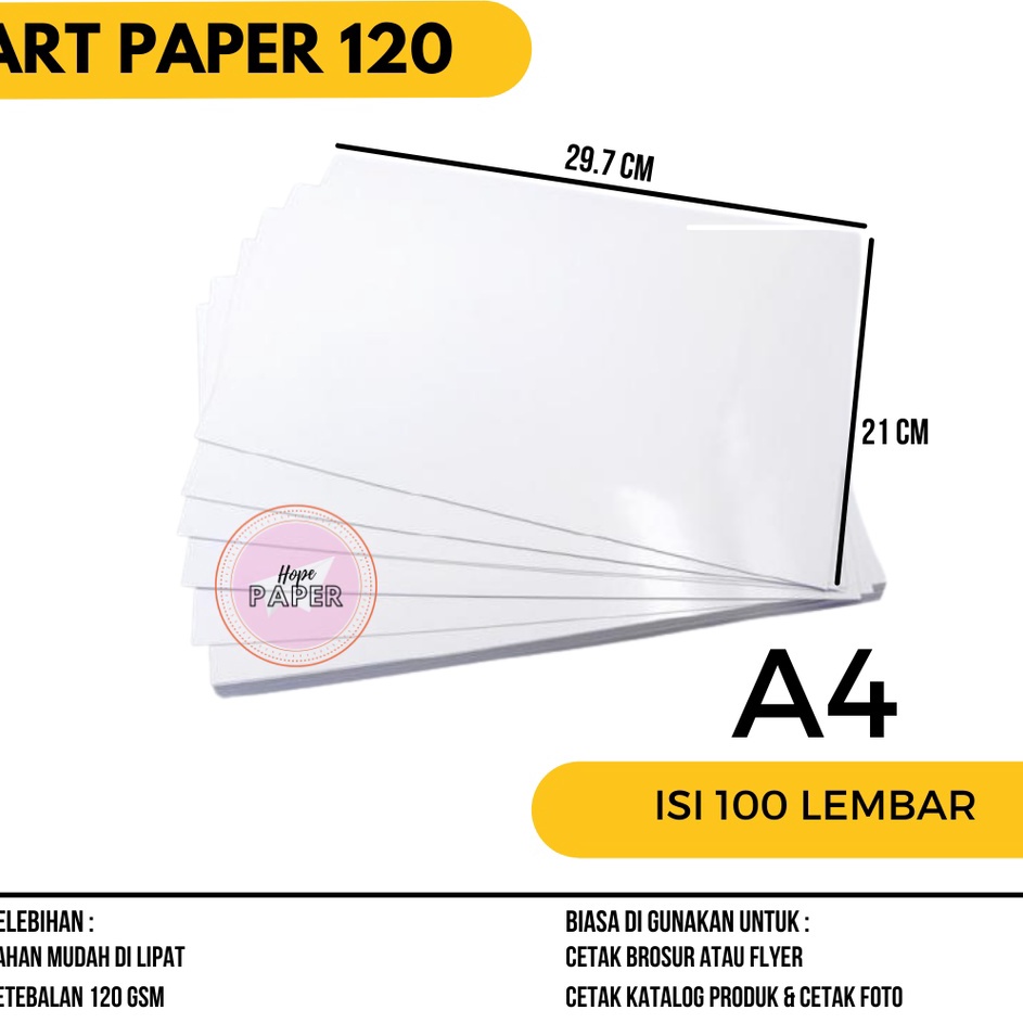 

Lagi Dicari Kertas Art Paper 12 gsm A4 isi 1 lembar Kertas Flyer A4