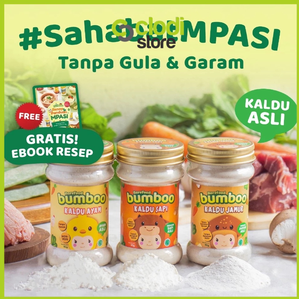 

Extra promo BUMBOO Kaldu Asli Bumbu Bunda BB Booster Kaldu Anak MPASI No MSG Tanpa Gula Garam Bahan Alami Tambahan Sayur AsliPenambah Nafsu Makan BB Booster MPASI Bayi