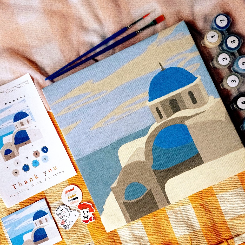 

Update Merakyat Paint by Number Kit Santorini