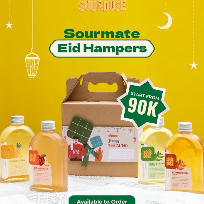 

C6369 Hampers Kombucha 25 ml Sourmate Eid A 4 Bottle by Sourdose