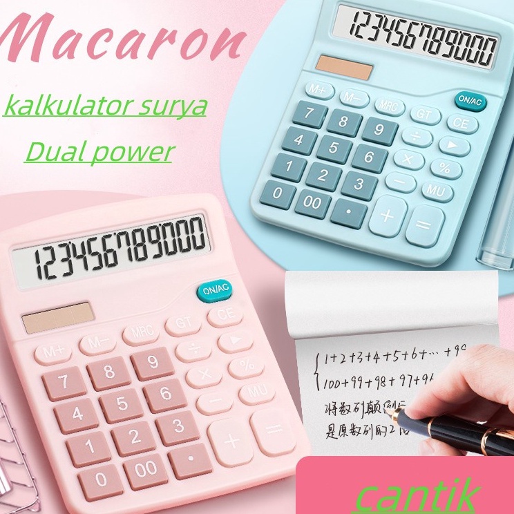 

Garansi Terhemat KALKULATOR 837s 12 Digit PINK BLUE Two Power Caclulator Check Double Power