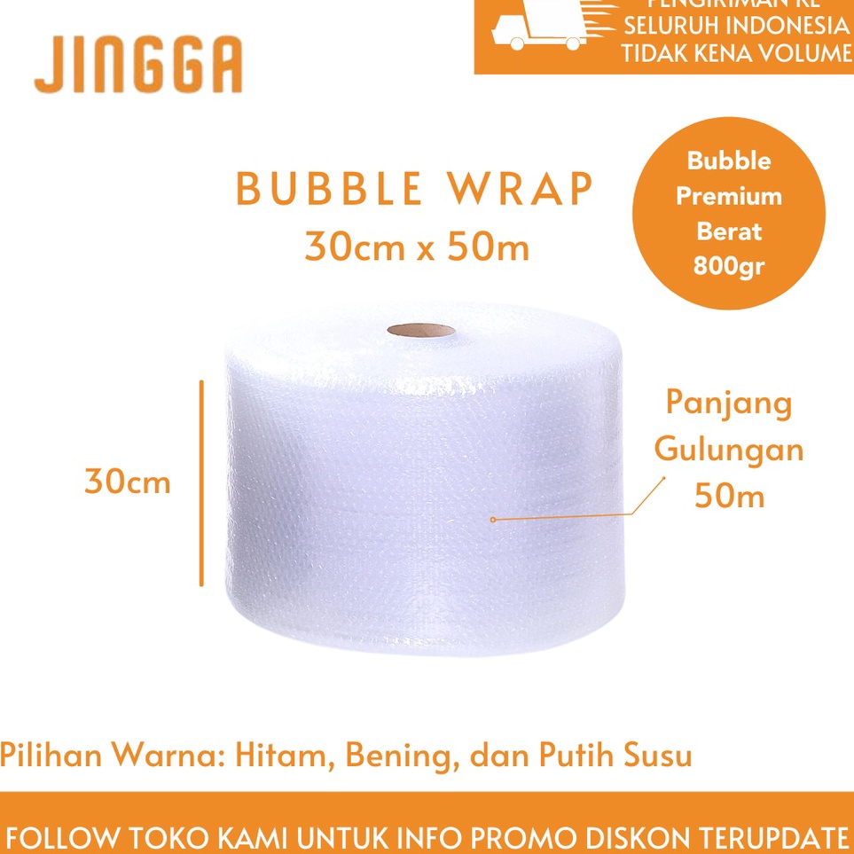 

Paling Laku Bubble Wrap Bening 3cm x 5m