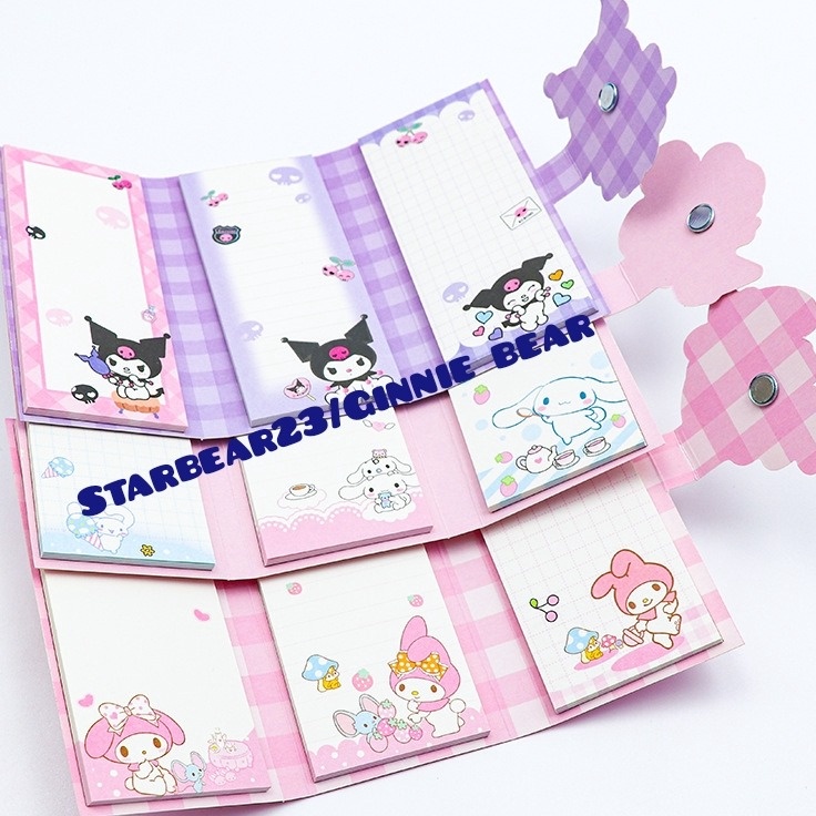 

Lebih Laris sticky note premium model notes lipat kuromi CIA 628