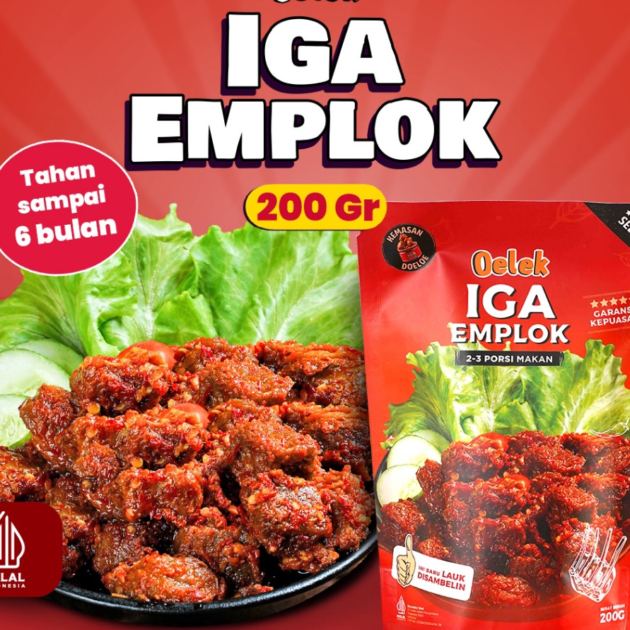 

COD Iga Emplok Oelek 2gr Iga Mercon Iga Sambal Oseng Iga