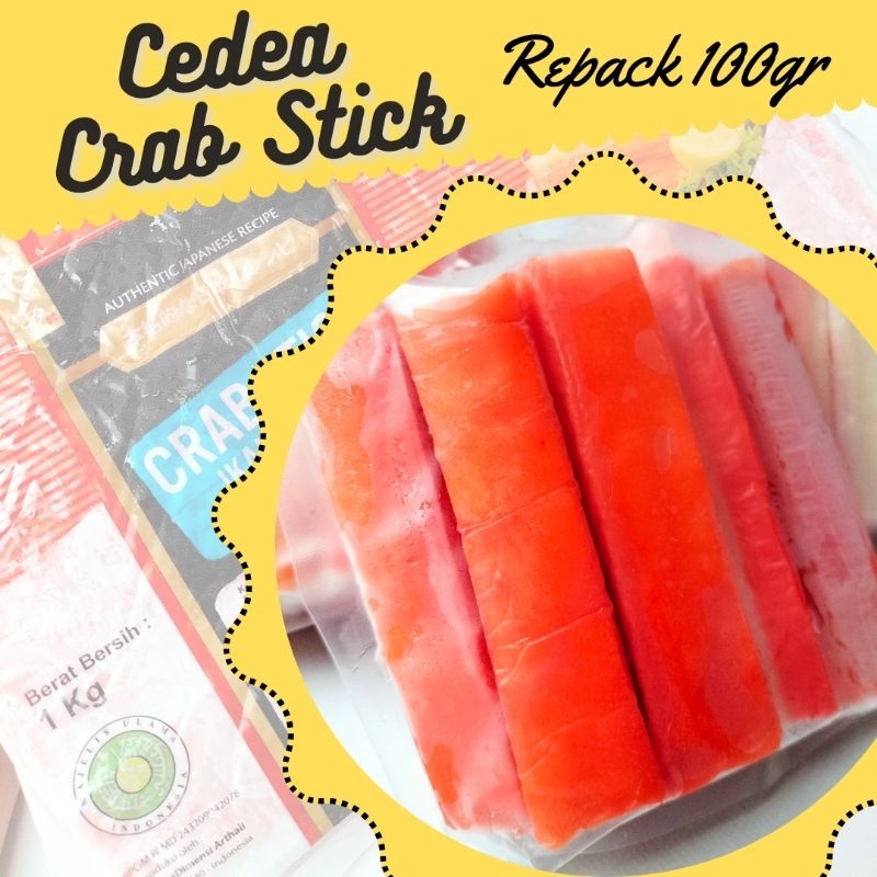 

MOOJOK-Cedea Crab Stick Repack/Curah 100Gr Murah Ekonomis Halal Enak