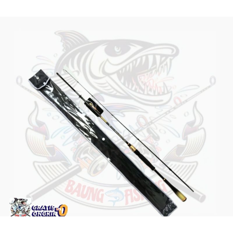 Joran pancing black panther 180cm 17lb tip carbon solid