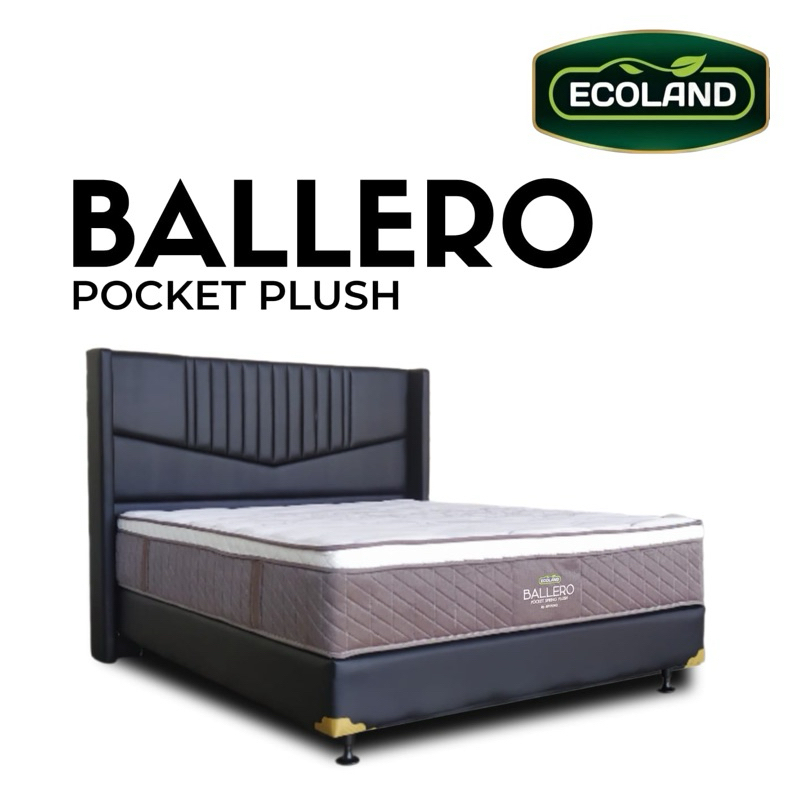 [KEDIRI] BEST SELLER Matras Spring Bed Ecoland by Spinno Tipe Ballero Pocket Plush 160 180 x 200 | B