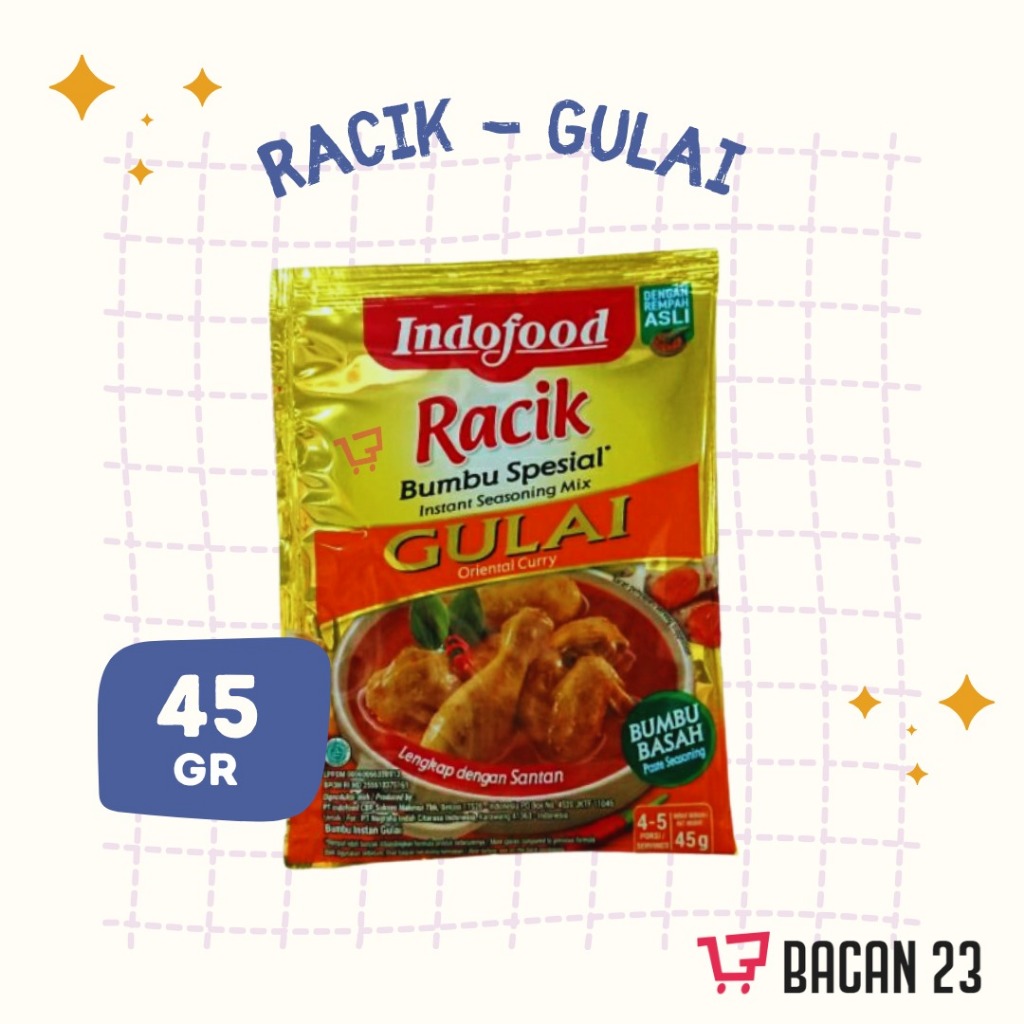 

Bumbu Racik Indofood Gulai (45 Gr) / Bumbu Instan / Bumbu Basah