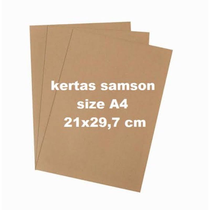 KERTAS SAMSONS A4/KERTAS KRAFT/KERTAS COKLAT/KERTAS PACKING/KERTAS BUKU/KERTAS AMPLOP/KERTAS PACKING