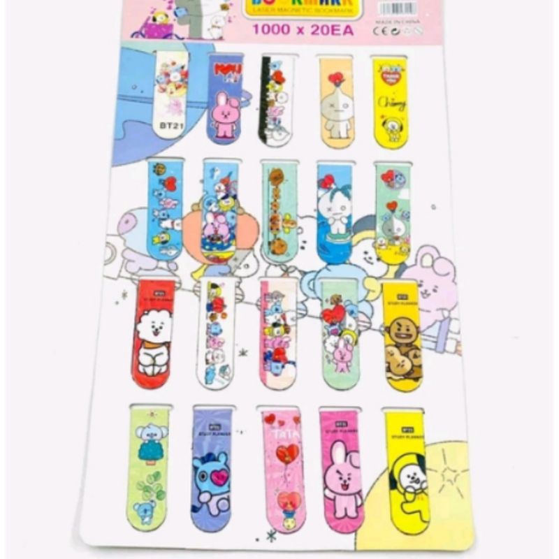 

Pembatas Buku Magnet Karakter, Kpop (ECER) per pcs / Book mark karakter, kpop (1 pcs) / Bookmark magnet karakter / Penanda buku magnet per satuan