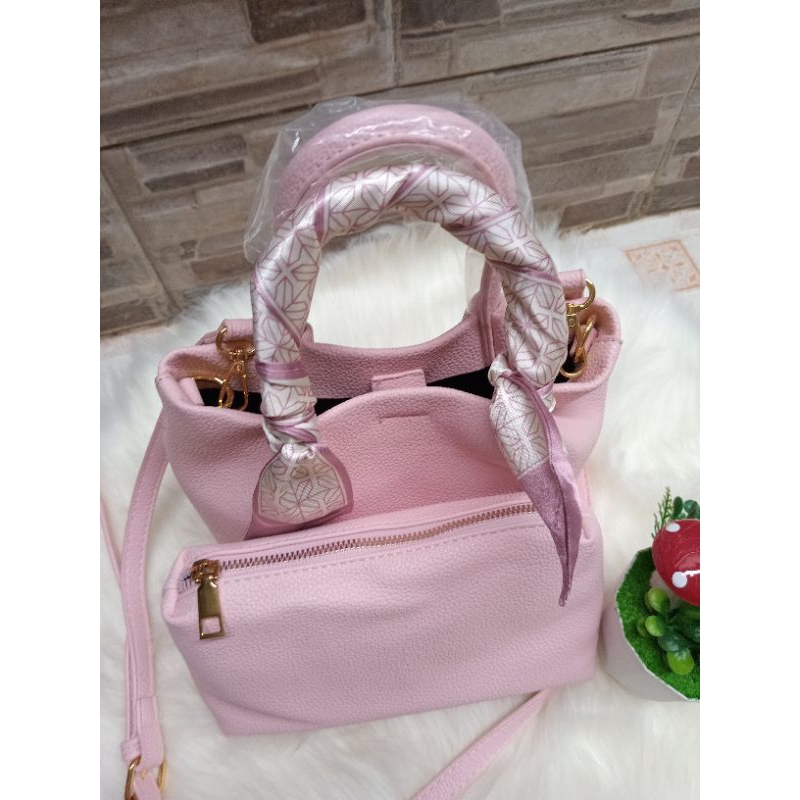 Tas+Pouch Wanita Cewek Selempang Elegant Import Premium
