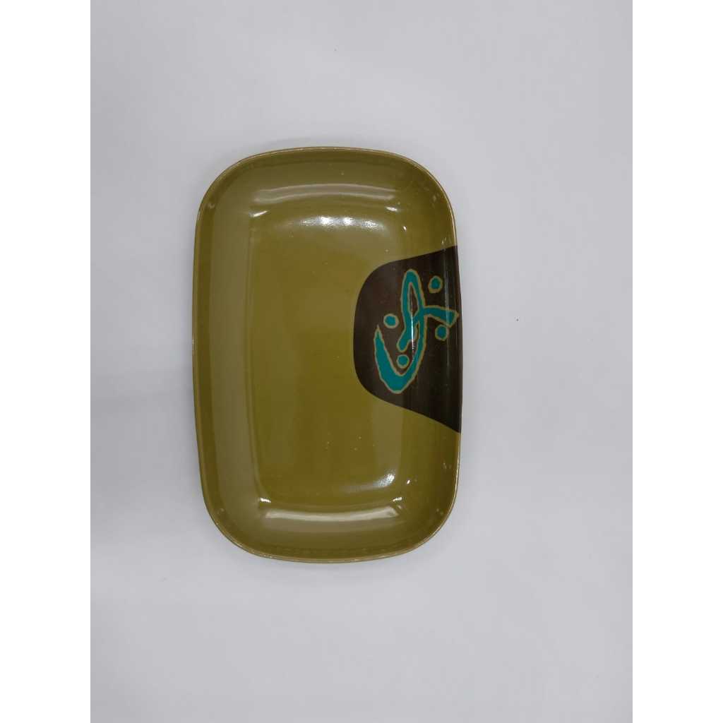 Piring melamin kotak Dalam 8 Inch Motif Melamin Plate, Piring Restoran