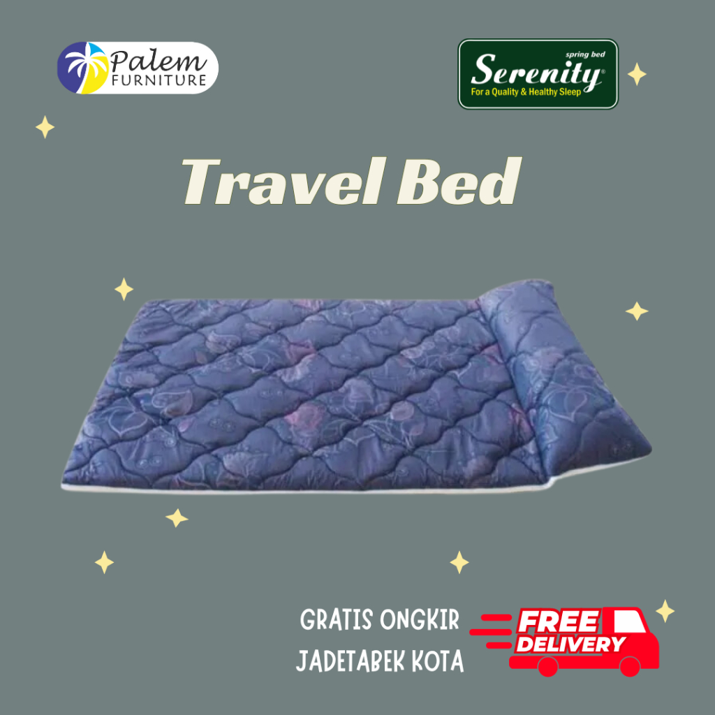 TRAVELBED || KASUR BUSA LIPAT 90 x 180 SERENITY