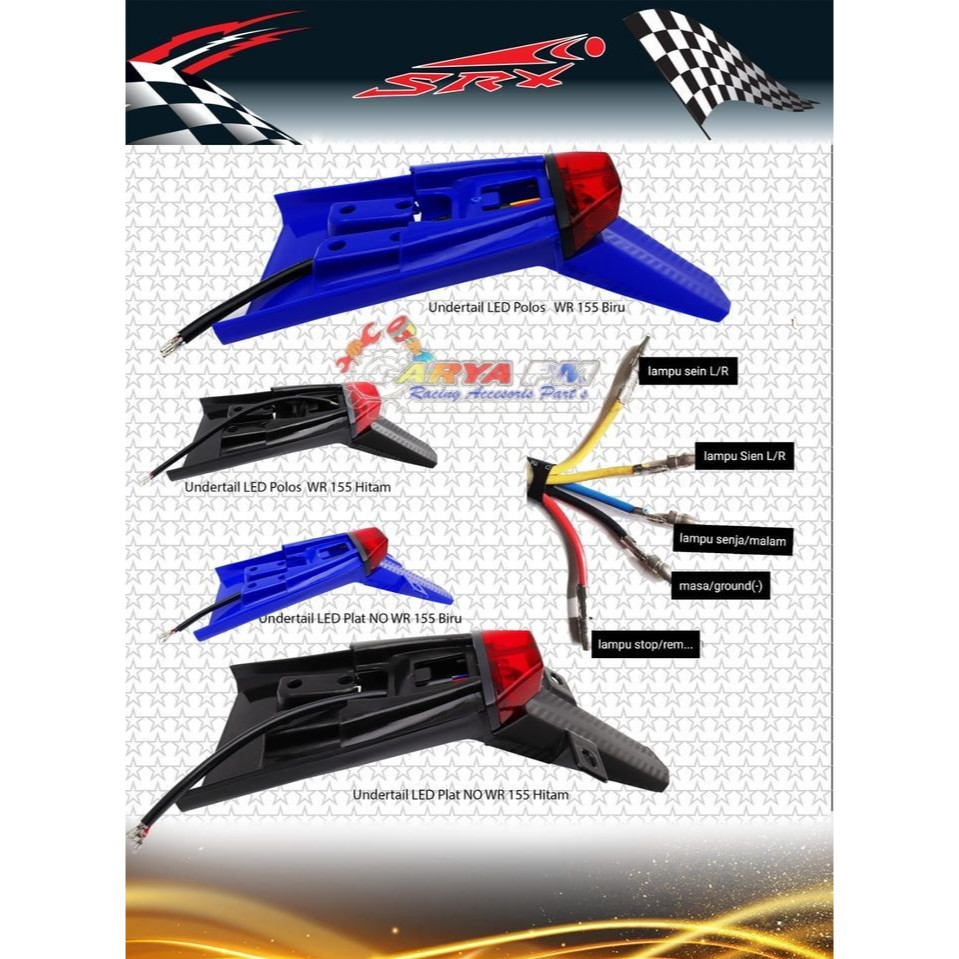 SLEBOR BELAKANG WR 155 STOPLAMP LED UNDERTAIL WR155