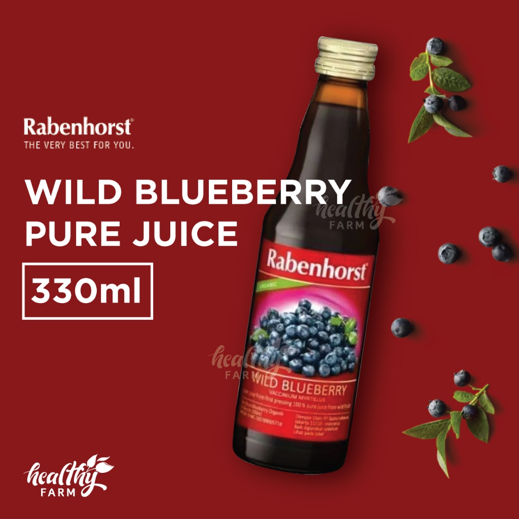 

Rabenhorst Organic Wild Blueberry Pure Juice / Minuman Sari Buah Bluberi