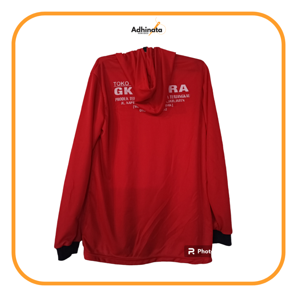 KAOS TOKO BANGUNAN HOODIE kaos promosi toko bangunan proyek partai pertanian lengan panjang murah + 