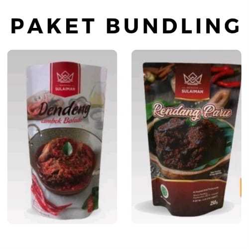 

Dendeng lambok Balado (250gr) + Rendang Paru (250gr)