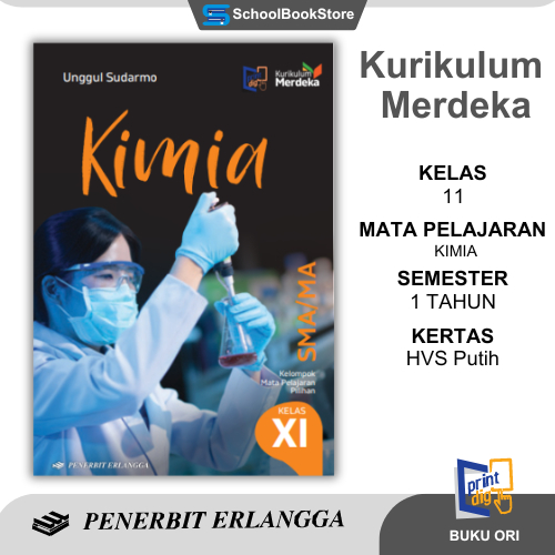 Buku Kimia SMA MA Kelas XI 11 2 Kurikulum Merdeka Unggul sudarmo Penerbit Erlangga