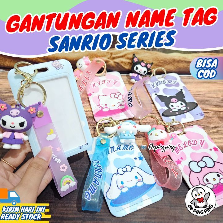 

Gantungan Sanrio Name tag ID Card Holder /Gantungan Kartu Nama/Tempat Kartu ID Card holder