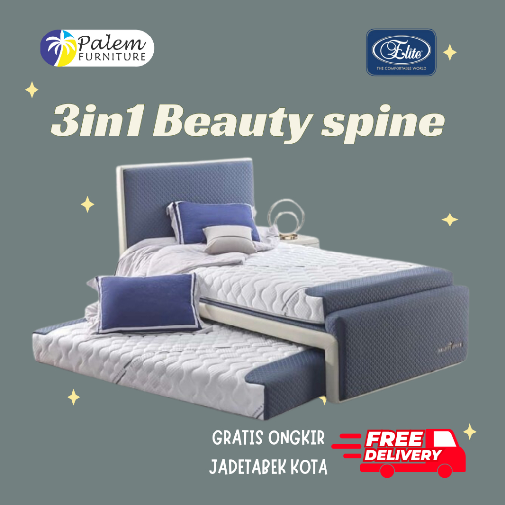 Elite Serenity Kasur Springbed Beauty Spine 120 || Full Set