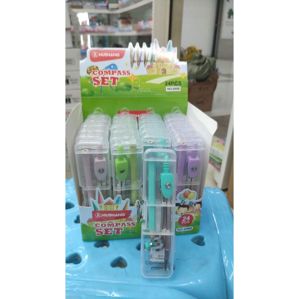

jangka hushang bisa masuk ballpoint drawing pen pena satuan mirip jangka renceng bahan logam budi