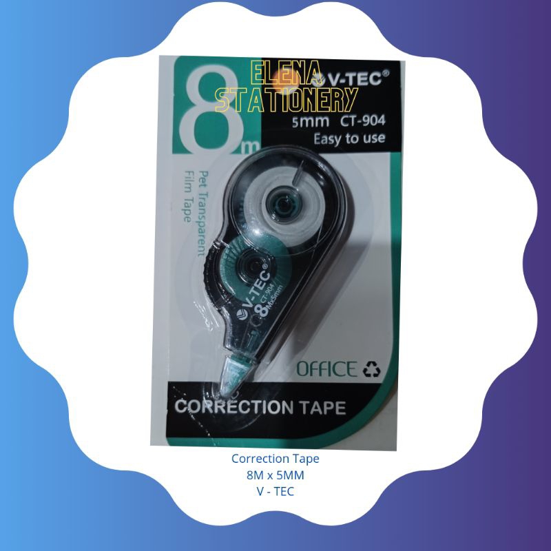 

correction tape v tec CT904/ tipex kertas / tipex tarek/stipo