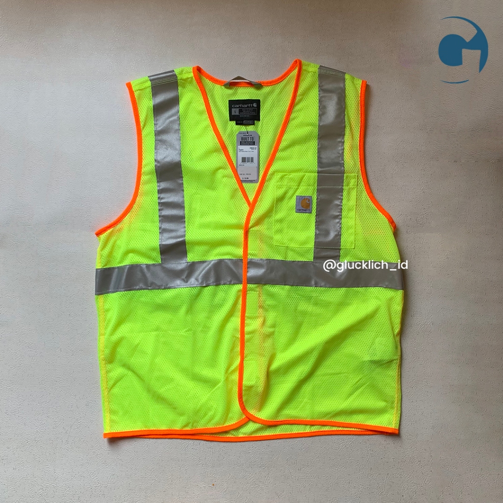 Carhartt, High Visibility Class 2 Vest in Brite Lime