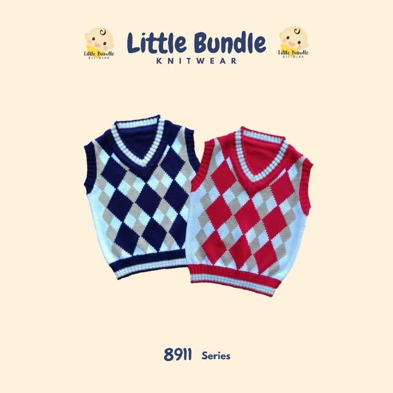 Rompi rajut 8911 vest rajut bayi