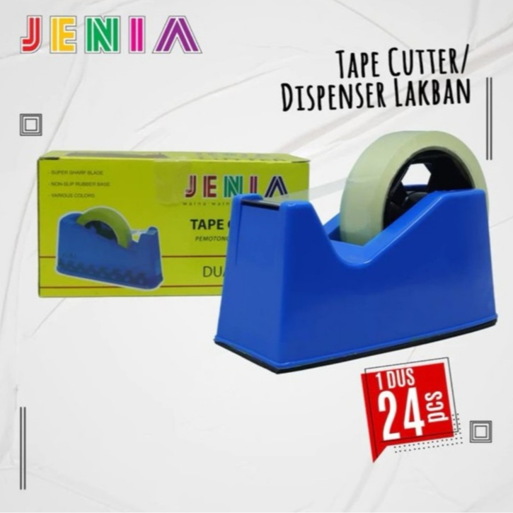 

Tape Dispenser Isolasi Jenia / Tape Cutter / Tempat Pemotong Lakban Solasi