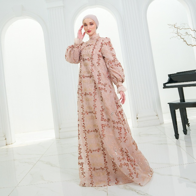 Wiwiek Hatta (WH) Liona Dress Magnolia Embroidery