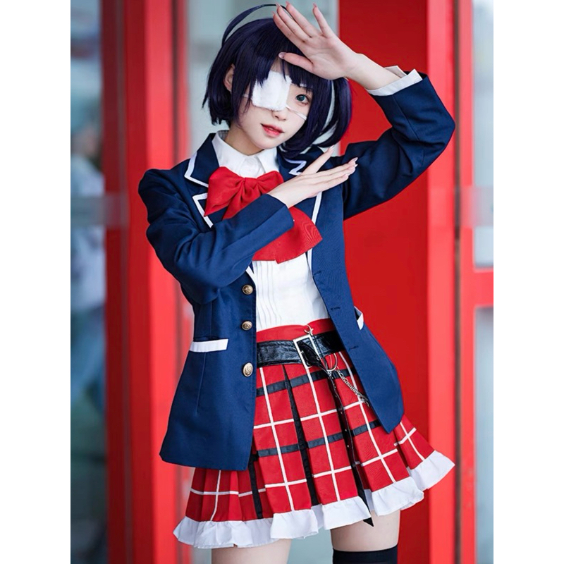 【Lolicos】Ready Love, Chunibyo & Other Delusions Chunibyo Takanashi Rikka Cosplay Costume Uniform Set