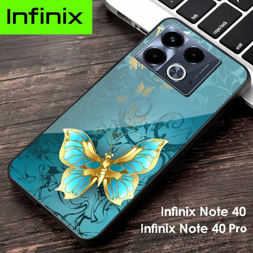 Softcase Glass Kaca Infinix Note 40 - Infinix Note 40 Pro 2024 - Case Hp Terbaru - G10