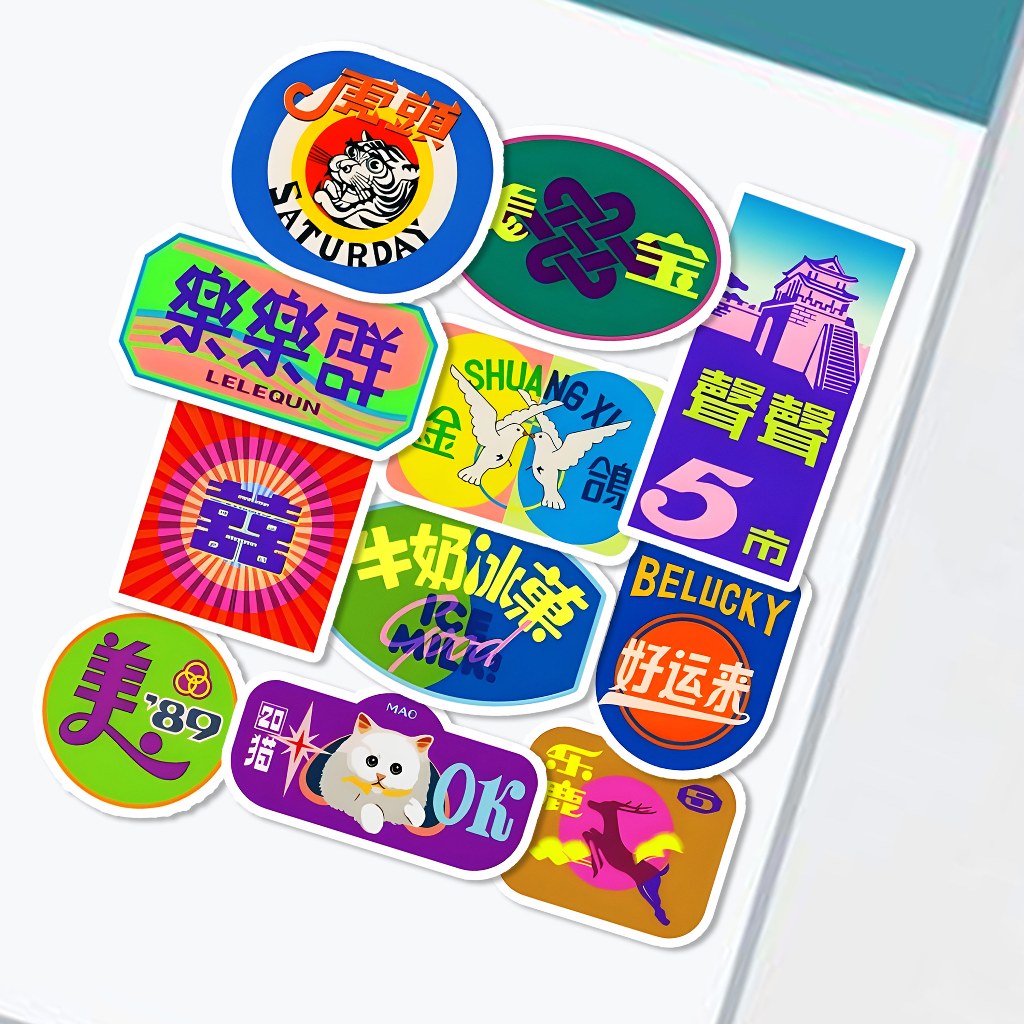 

Sticker Shuang Xi Aesthetic Stiker Waterproof (11pcs)
