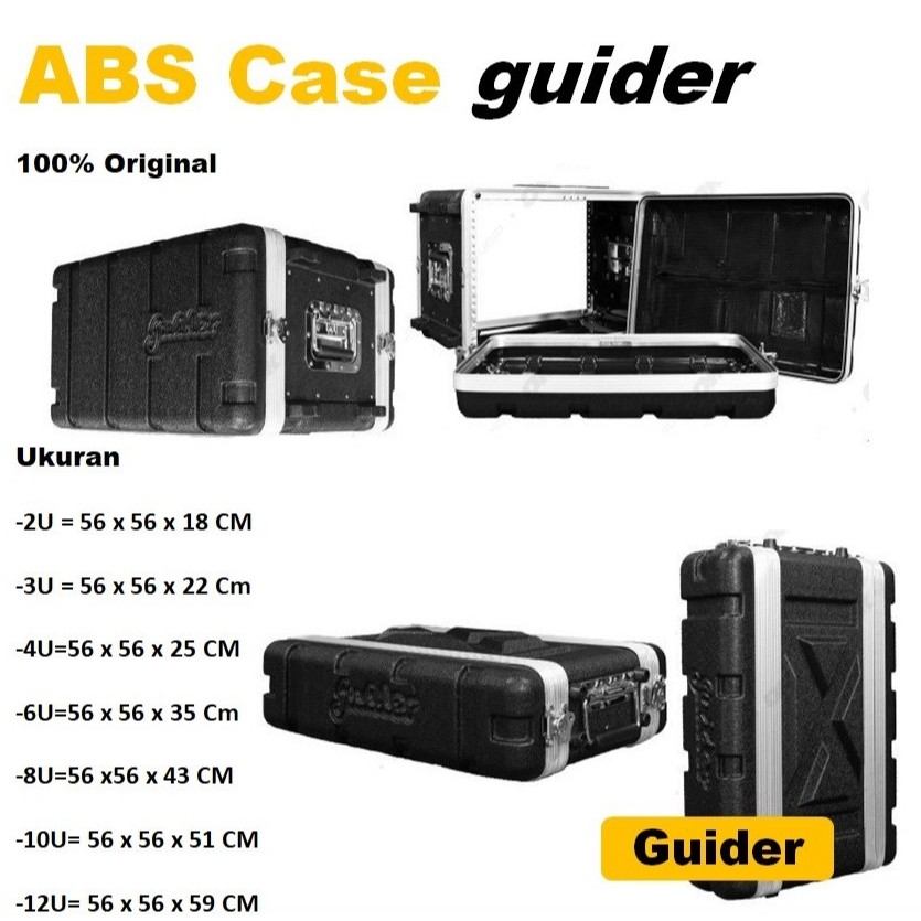 Case ABS Guider Hardcase ABS 4U Rak Case Abs 4U Guider Original