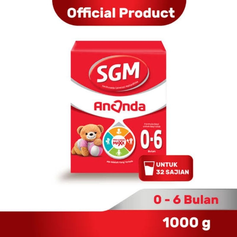 susu SGM 0-6 bulan 1000g / 1 Kg