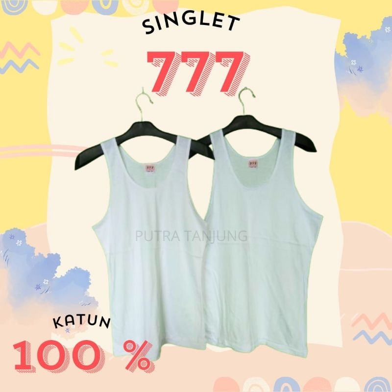 2pcs singlet kaos 777 dalaman pria dewasa singlet kaos 777 dalaman pria dewasa