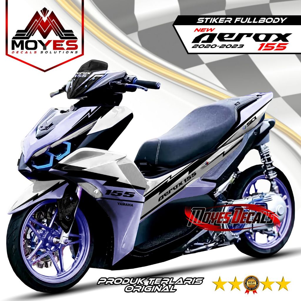 Terbaru - Stiker Decal Motor All New Aerox 155 Connected 2021 Fullbody Stiker Fullbody New Aerox 202