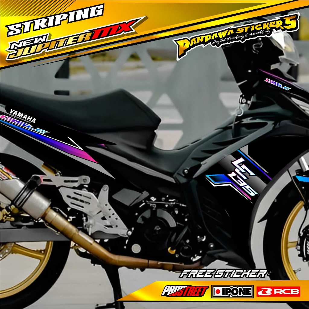 STRIPING VARIASI YAMAHA JUPITER MX NEW LC 135 / STICKER LIST VARIASI MOTOR JUPITER MX NEW LC 135